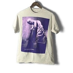 ARIANA GRANDE Mens Beige Graphic Short Sleeve T Shirt Size M Sweetener Tour